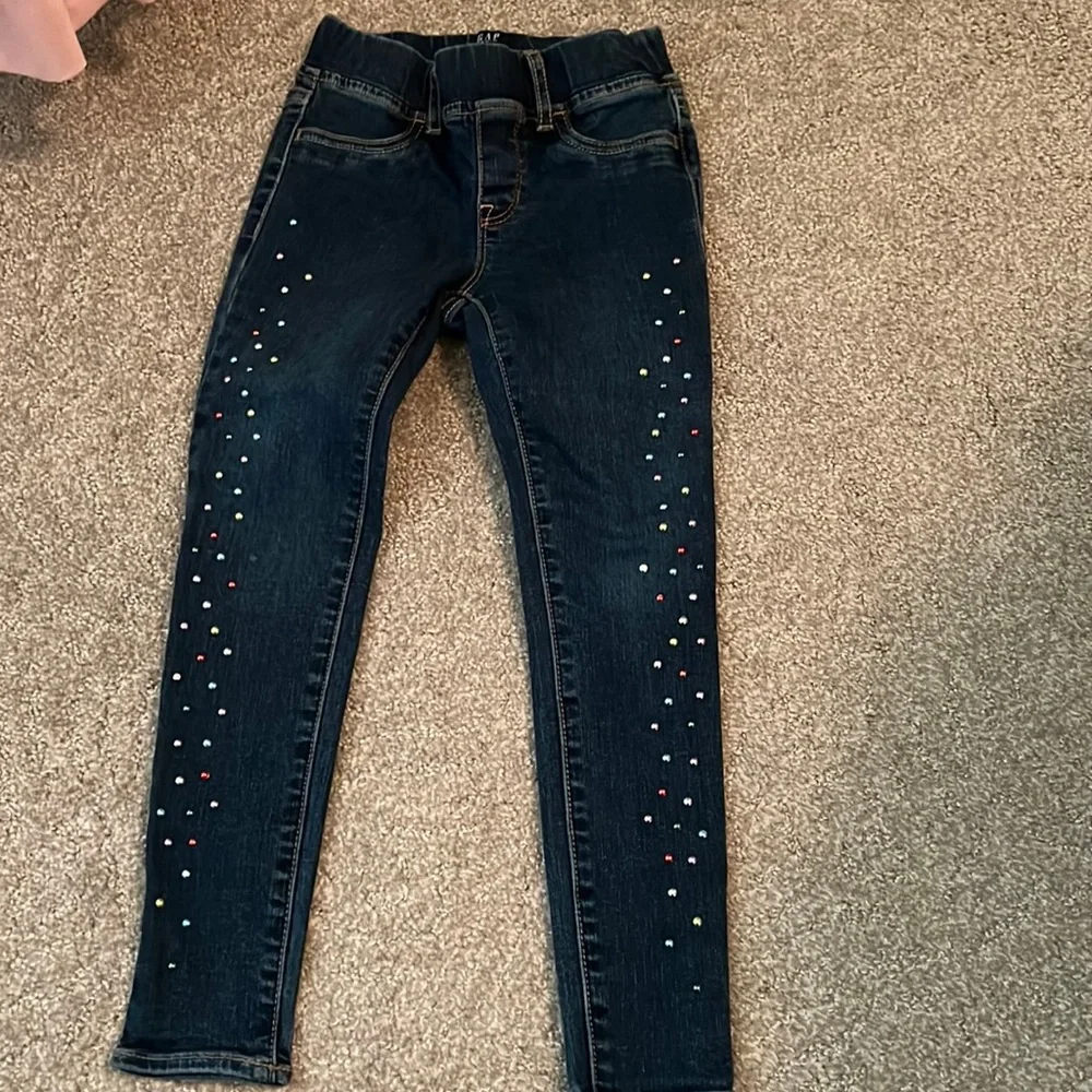 Girls Gap size 6 Jean leggings - Picture 1 of 3